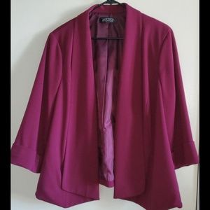 Kasper Women's Stretch Crepe Flyaway Jacket